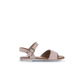 Bueno Shoes 01WA3011 Pudra Alf Süet Kadın Düz Sandalet