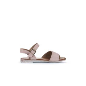 Bueno Shoes 01WA3011 Pudra Alf Süet Kadın Düz Sandalet