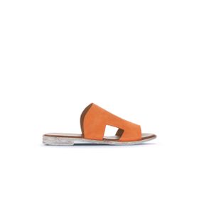 Bueno Shoes 01WA3012 Turuncu Alf Süet Kadın Düz Terlik
