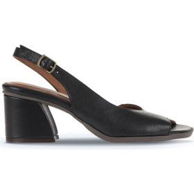 Bueno Shoes 01WA3501 Siyah Deri Kadın Topuklu Sandalet