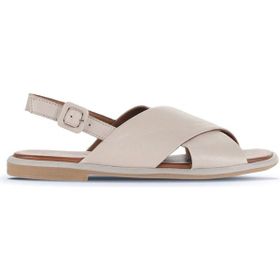 Bueno Shoes 01WA3600 Gri Deri Kadın Düz Sandalet