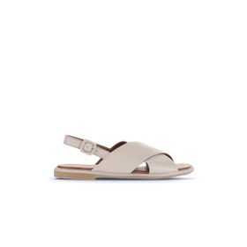 Bueno Shoes 01WA3600 Gri Deri Kadın Düz Sandalet