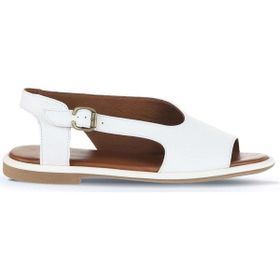 Bueno Shoes 01WA3601 Beyaz Deri Kadın Düz Sandalet