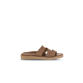 Bueno Shoes 01WA5406 Taba Alf Süet Kadın Düz Terlik