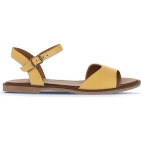 Bueno Shoes 01WA5704 Sarı Deri Kadın Düz Sandalet