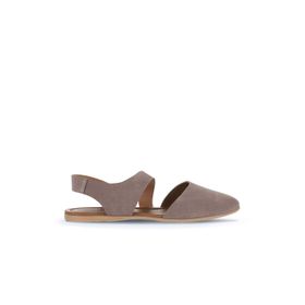 Bueno Shoes 01WA5806 Gri Koyu Alf Süet Kadın Düz Sandalet