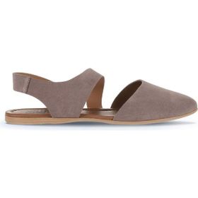 Bueno Shoes 01WA5806 Gri Koyu Alf Süet Kadın Düz Sandalet