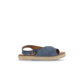 Bueno Shoes 01WA7100 Mavi Koyu Alf Süet Kadın Espadril Sandalet