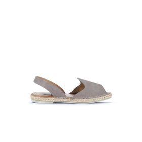 Bueno Shoes 01WA7201 Gri Koyu Alf Süet Kadın Düz Sandalet
