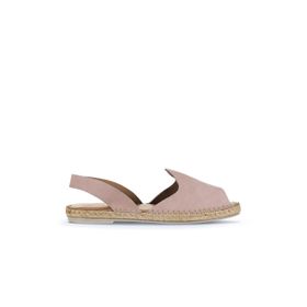 Bueno Shoes 01WA7201 Pudra Alf Süet Kadın Düz Sandalet