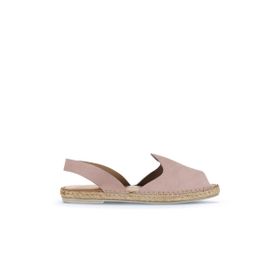 Bueno Shoes 01WA7201 Pudra Alf Süet Kadın Düz Sandalet
