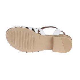 Bueno Shoes 01WA7307 Beyaz Deri Kadın Sandalet