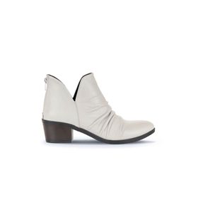 Bueno Shoes 01WD1103 Ekru Deri Kadın Topuklu Bot