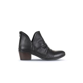 Bueno Shoes 01WD1103 Siyah Deri Topuklu Kadın Bot