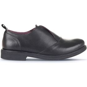 Bueno Shoes 01WD1501 Siyah Deri Kadın Düz Ayakkabı
