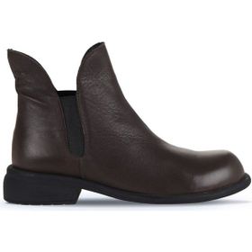Bueno Shoes 01WD1900 Kahverengi Deri Kadın Topuklu Bot