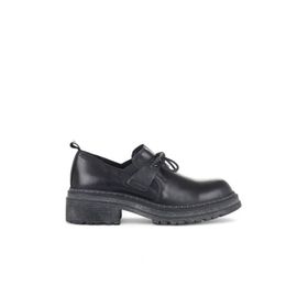 Bueno Shoes 01WD2105 Siyah Deri Kadın Klasik Ayakkabı