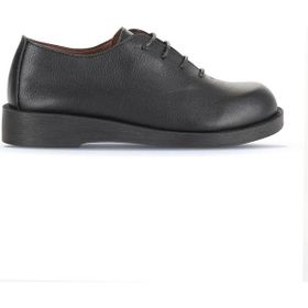 Bueno Shoes 01WD2203 Siyah Deri Kadın Klasik Ayakkabı