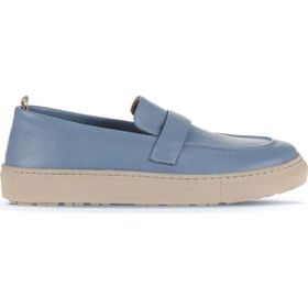 Bueno Shoes 01WD2600 Mavi Flotter Deri Erkek Loafer