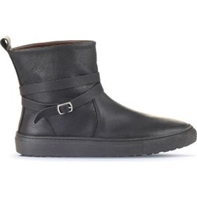Bueno Shoes 01WD2601 Siyah Deri Kadın Düz Bot