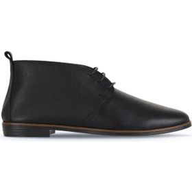 Bueno Shoes 01WD3500 Siyah Deri Kadın Düz Bot