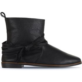 Bueno Shoes 01WD3509 Siyah Deri Kadın Düz Bot