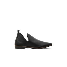 Bueno Shoes 01WD3701 Siyah Deri Kadın Az Topuklu Ayakkabı