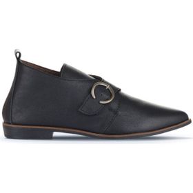 Bueno Shoes 01WD3703 Siyah Deri Kadın Düz Bot