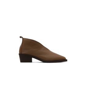 Bueno Shoes 01WD4004 Kahverengi Deri Kadın Topuklu Bot