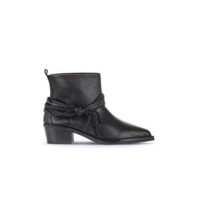 Bueno Shoes 01WD4007 Siyah Deri Topuklu Kadın Bot