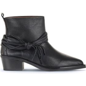 Bueno Shoes 01WD4007 Siyah Deri Topuklu Kadın Bot