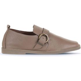 Bueno Shoes 01WD4202 Gri Deri Kadın Klasik Ayakkabı