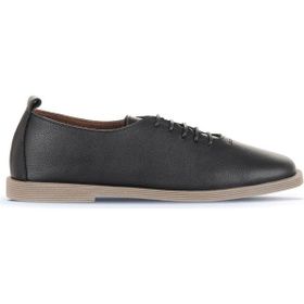 Bueno Shoes 01WD4205 Siyah Deri Kadın Günlük Ayakkabı
