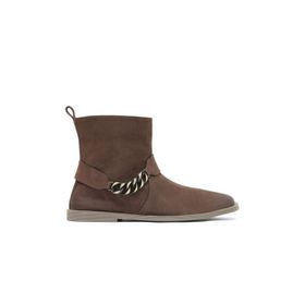 Bueno Shoes 01WD4211 Kahverengi Nubuk Kadın Düz Bot