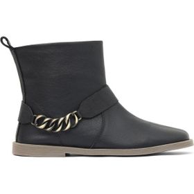 Bueno Shoes 01WD4211 Siyah Deri Kadın Düz Bot