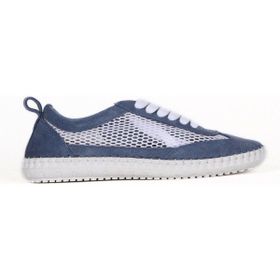 Bueno Shoes 01WE1805 Mavi Süet Kadın Günlük Ayakkabı