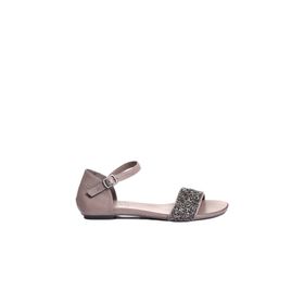Bueno Shoes 01WJ1103 Gri Deri Kadın Sandalet