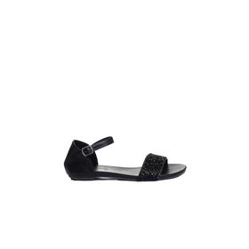 Bueno Shoes 01WJ1103 Siyah Deri Kadın Sandalet