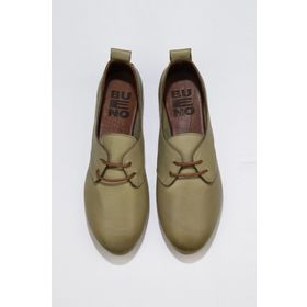 Bueno Shoes 01WJ2123 Haki Deri Kadın Günlük Ayakkabı