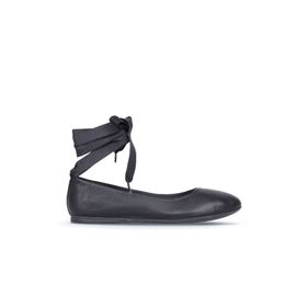 Bueno Shoes 01WJ2141 Siyah Deri Kadın Babet