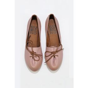 Bueno Shoes 01WL1237 Gül Kurusu Deri Kadın Düz Babet