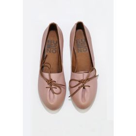 Bueno Shoes 01WL1237 Gül Kurusu Deri Kadın Düz Babet