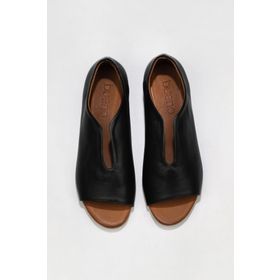Bueno Shoes 01WL2405 Siyah Deri Kadın Düz Babet