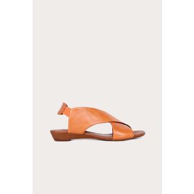 Bueno Shoes 01WL2408 Kırmızı Deri Kadın Düz Sandalet