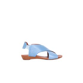 Bueno Shoes 01WL2408 Mavi Açık Deri Kadın Sandalet