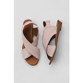 Bueno Shoes 01WL2408 Pembe Deri Kadın Sandalet
