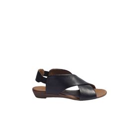 Bueno Shoes 01wl2408 Siyah Deri Düz Kadın Sandalet