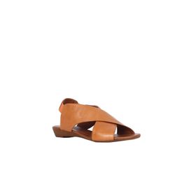 Bueno Shoes 01wl2408 Taba Deri Kadın Düz Sandalet