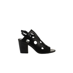 Bueno Shoes 01WL3704 Siyah Parlak Deri Kadın Topuklu Sandalet