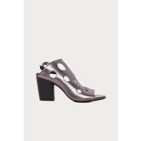 Bueno Shoes 01WL3704 Siyah Parlak Deri Kadın Topuklu Sandalet